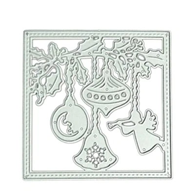 Image of Christmas Decorative Cutting Dies Embossing Die Cuts Stencils For Greeting Card Making Scrapbooking Album