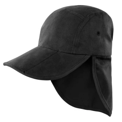 Image of Result Unisex Headwear Folding Legionnaire Hat/Cap (One Size) (Black)