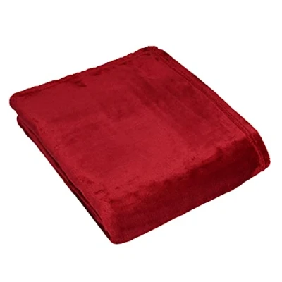 Image of furn. Harlow Throw, Red, 140 x 180cm