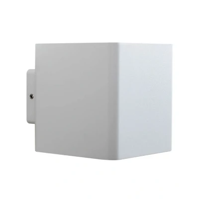 Image of Lucande LED outdoor wall light Aaron, white, aluminium, up/down