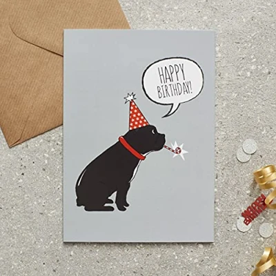 Image of French Bulldog Birthday Card