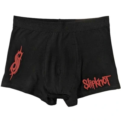 Image of SOCKSHOP Music Collection 1 Pack Slipknot Boxer Shorts Black Medium