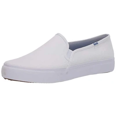 Image of Keds Women&#039;s Double Decker Canvas Sneaker, White, 7.5 UK