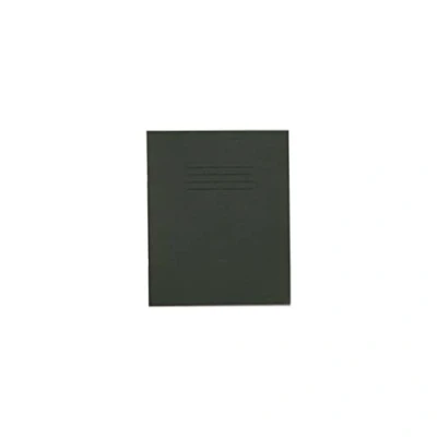 Image of Rhino 8 x 6.5 Exercise Books, 48 Page / 10mm Squared Paper Notebook, 10 Pack, Writing Book, Office &amp; School Stationery Supplies, Dark Green