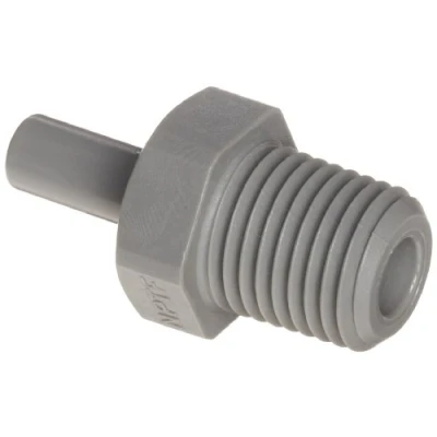 Image of John Guest Stem Adaptor 1/4 inch x 3/8 NPTF Thread (one Supplied)