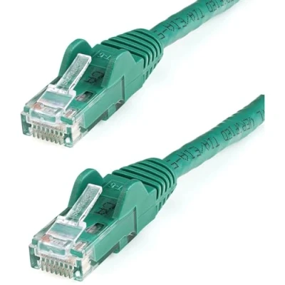 Image of StarTech.com 75ft CAT6 Ethernet Cable Green CAT 6 Gigabit Wire 650MHz 100W PoE RJ45 UTP Network/Patch Cord Snagless w/Strain Relief Fluke Tested/Wiring is UL Certified/TIA (N6PATCH75GN)