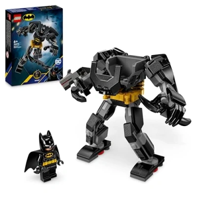 Image of LEGO DC Batman Mech Armour Super Hero Toy for Kids, Collectible Set with Robot Action Figure and Minifigure, Small Creative Gift 6 Plus Year Old Boys, Girls 76270
