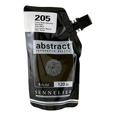 Image of Sennelier Abstract innovative acrylic 120ml 4oz Satin Raw Umber