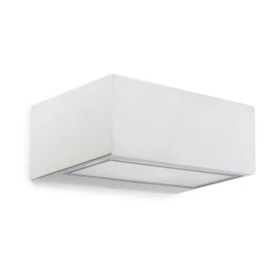 Image of Nemesis Aluminium 1 Light Outdoor Wall White IP44