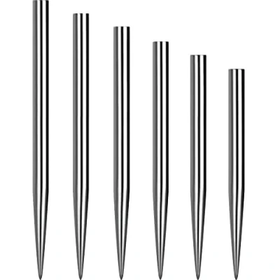 Image of Mission Darts Glide Steel Tip Dart Points Smooth Plain Spare Personalised, 38mm, Silver (X2429 PERS)