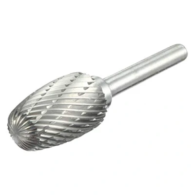 Image of sourcing map Double Cut Tungsten Carbide Rotary File 5/8 inch Head 6mm Shank Oval Shaped