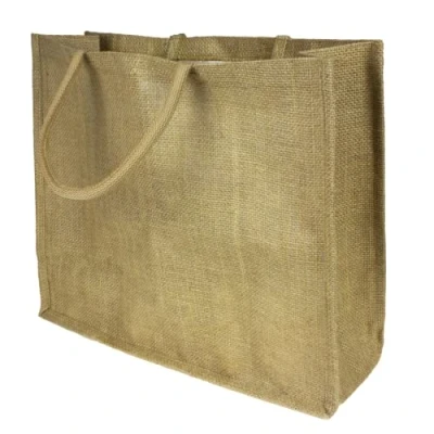 Image of SolaDirect Pack of 1 Jumbo Large Natural Hessian Jute Bag 36 x 42 15 cm (Natural Interior)