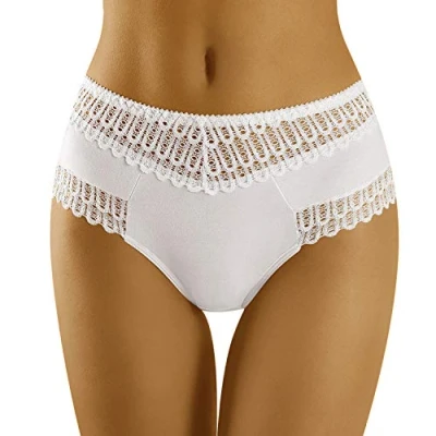Image of Wolbar Women&#039;s Lace Smooth Briefs WB416, White,XL