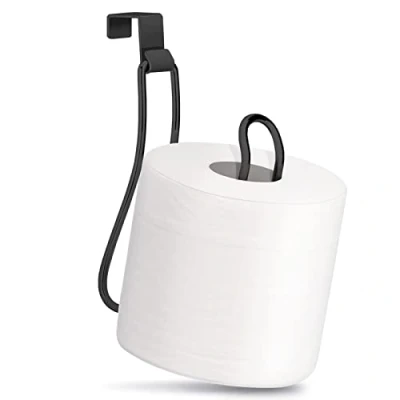 Image of Over The Tank Toilet Paper Holder Black, Holder, Roll Bathroom Black