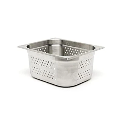 Image of Genware NEV GNP11 40 Perforated Stainless Steel Gastronorm Pan, Size 1/1, mm Deep