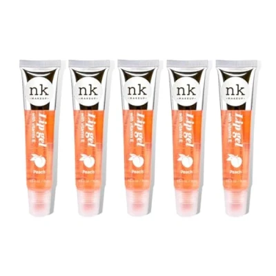 Image of NK Lip gloss gel 15ml Vitamin E, Shiny, Nourishes, (Peach, Pack Of 5)