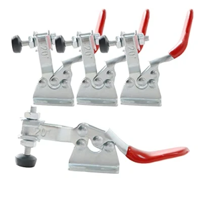 Image of Ohamtes 4PCS Carbon Steel Type 201, 27KG 60 lbs Clamping Force, Quick Release Tool, Hand Toggle Locking clamp, Horizontal Tool clamp