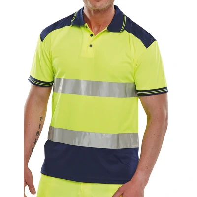 Image of Pk Shirt Two Tone Saturn Yellow / Navy Large