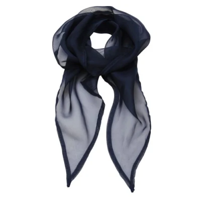 Image of Premier Ladies/Womens Work Chiffon Formal Scarf (One Size) (Navy)