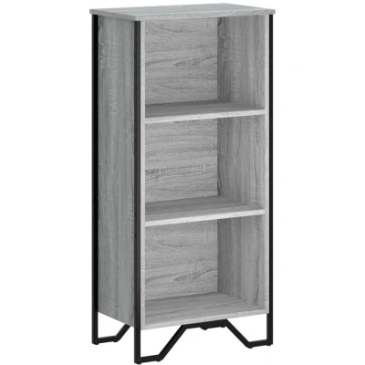 Image of vidaXL Bookcase Grey Sonoma 50x31x106 cm Engineered Wood