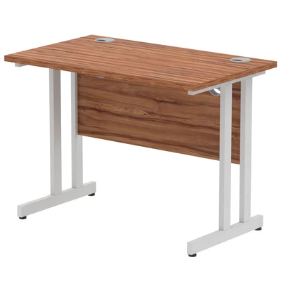 Image of Impulse 1000x600 Walnut Silver Leg