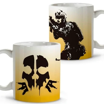 Image of Game Facility. Original Mugs to Give as a Gift. Personalised Mug. Ceramic Mug 330 ml. Gaming Gifts. Accessories. Call of Duty