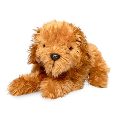 Image of Living Nature Labradoodle Realistic Soft Cuddly Dog Toy Naturli Eco Friendly Plush 48cm Brown