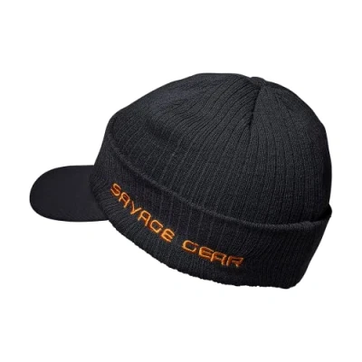 Image of Savage Gear Peak Beanie One Size Rock Grey, gray