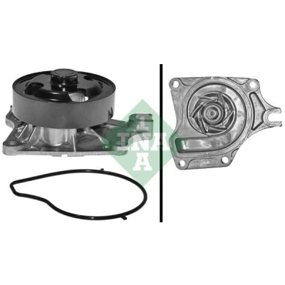 Image of ZJ0115010A, ZJ0115010B, ZJ0115010C Water pump INA 538 0574 10 with belt pulley for V ribbed use MAZDA: 2 Hatchback, 3 Hatchback