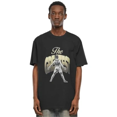 Image of Upscale by Mister Tee Greatest Heavy Print Tshirt, Men&#039;s, Size: XXL, Black