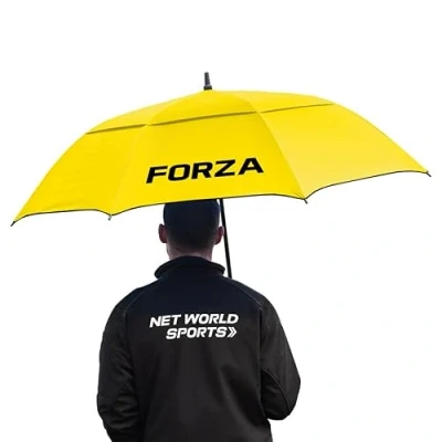 Image of FORZA Sport Umbrellas 60&quot; Double Layered Canopy With a Locking Button For Instant Opening (FORZA Yellow Umberella, Pack of 5)