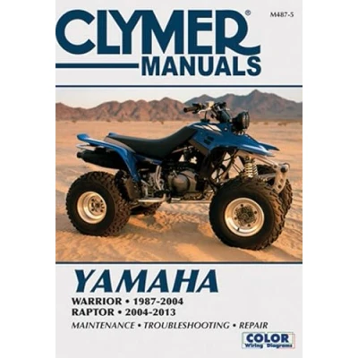 Image of Yamaha Warrior (1987 2004) &amp; Raptor ATV (2004 2013) Service Repair Manual