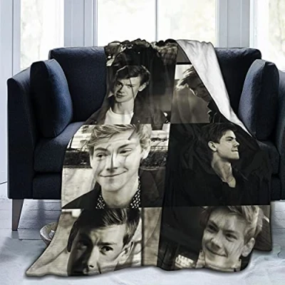 Image of Amkong Thomas Brodie Sangster Ultra Soft Micro Fleece Throw Blankets for Home Couch Bed Sofa 50&quot;x40&quot;