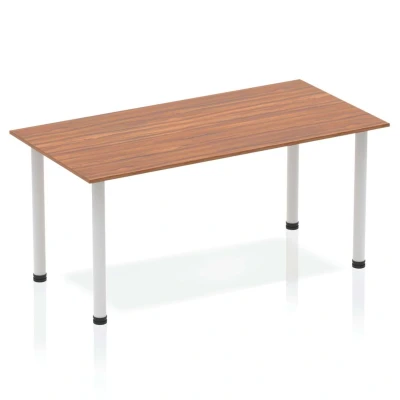 Image of Impulse 1400 Table Walnut Silver Leg