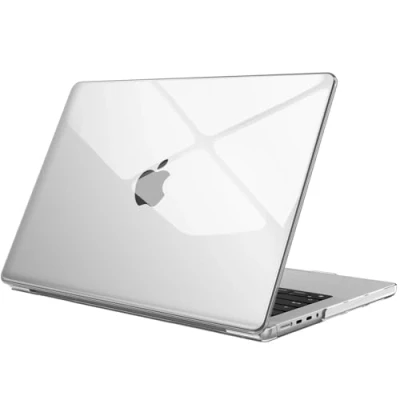 Image of FINTIE Case Compatible with Macbook Pro 14 inch 2024 M4 / Max, Protective Snap On Clear Hard Shell Cover Also Fit (2023 2021) M3/M2/M1, Crystal