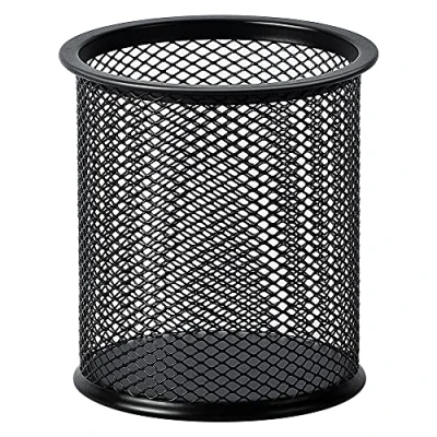 Image of Amazon Basics Wire Mesh Pen Cup, Black