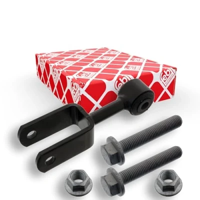 Image of 2E0511051G, 2E0511051GS1 Anti roll bar link FEBI BILSTEIN 47867 Rear Axle Left, Right 175mm BMTS Turbo NEW with nuts bolts/screws Steel