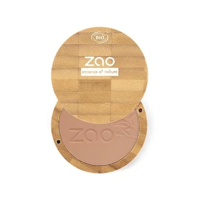 Image of Zao Organic Makeup Compact Powder Milk Chocolate 305 0.32 Oz.