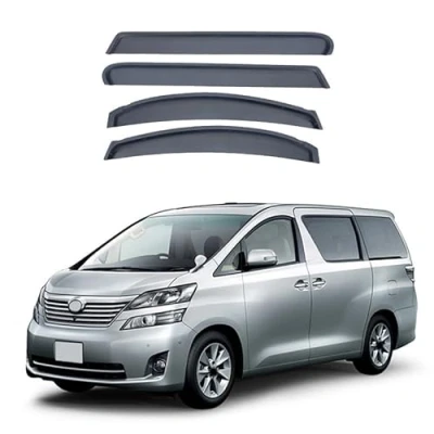 Image of Car Wind Deflectors for Vellfire MK2 AH20 2009 2014,Sun Visors/Rain Shield/Wind Shield/Door Weather Deflector