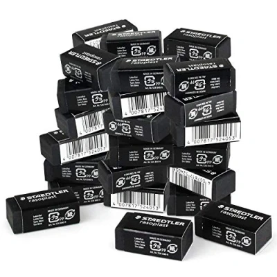 Image of Staedtler Rasoplast 526B40 9 Eraser 33 x 16 13 mm Black