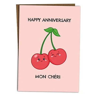 Image of BYANIKA A6 Happy Anniversary Card Wedding For Her Wife Girlfriend Partner Pun Cute