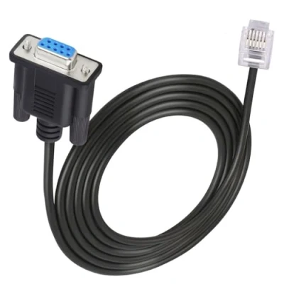 Image of HTGuoji DB9 to RJ11 RJ12 6P6C LAN Network Serial Control Cable for Leadshine Stepper Drive Servo Motor DM432C DM442 DM556 DM856 3DM683 AM882 DM1182 2meter/6FT (6P6C)