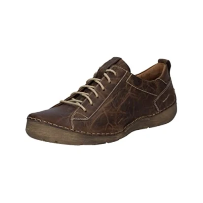 Image of Josef Seibel Women Low Tops Fergey 56, Ladies Trainers,Width G (Regular),Removable Insole,Low Shoe,Street Shoe,Leisure,Brown (Brandy),40 EU / 6.5 UK