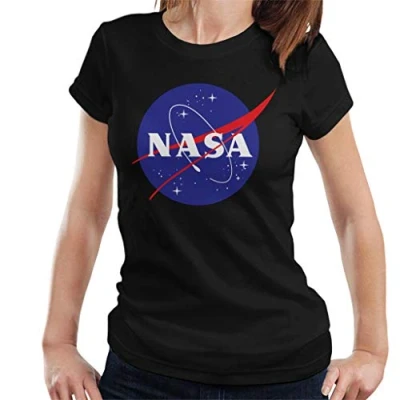 Image of Nasa Women&#039;s The Classic Insignia T Shirt, Black, M