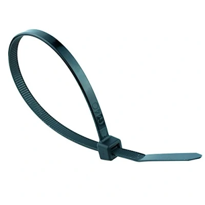 Image of 7.6mm x 200mm Black Cable Tie Pack of 100