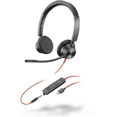 Image of HP Poly Blackwire 3325 Stereo MT Certified USB C Wired Headset