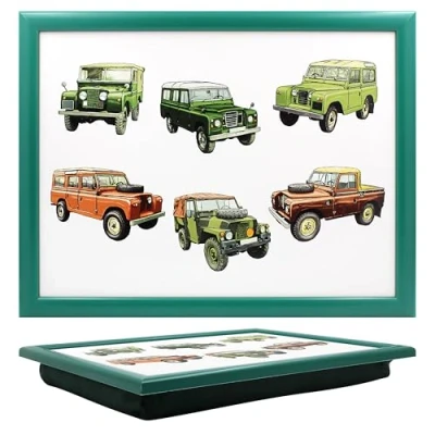Image of Cushioned Lap Tray Classic 4 x Vehicles Design