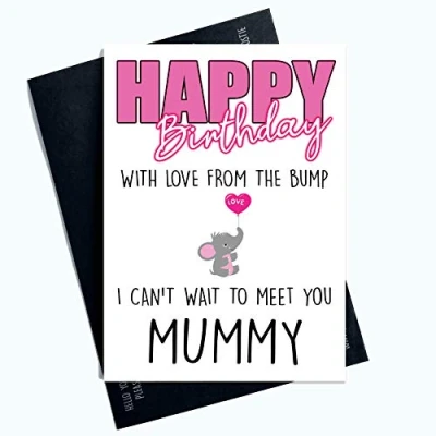 Image of Birthday Cards from The Bump Happy Mummy Can&#039;t Wait to Meet You PC1001