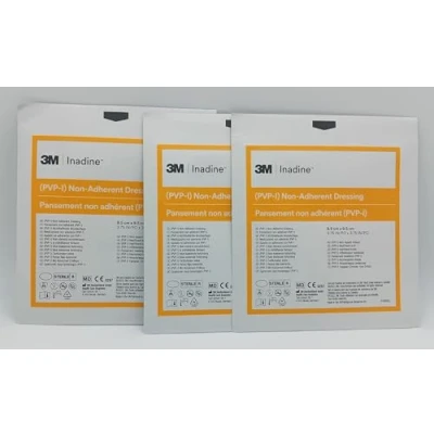 Image of Non Adherent Dressing 9.5cm x Pack of 3 Antimicrobial Wound Care Sterile and Gentle