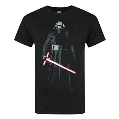 Image of Star Wars The Force Awakens Kylo Ren Men&#039;s T Shirt Black